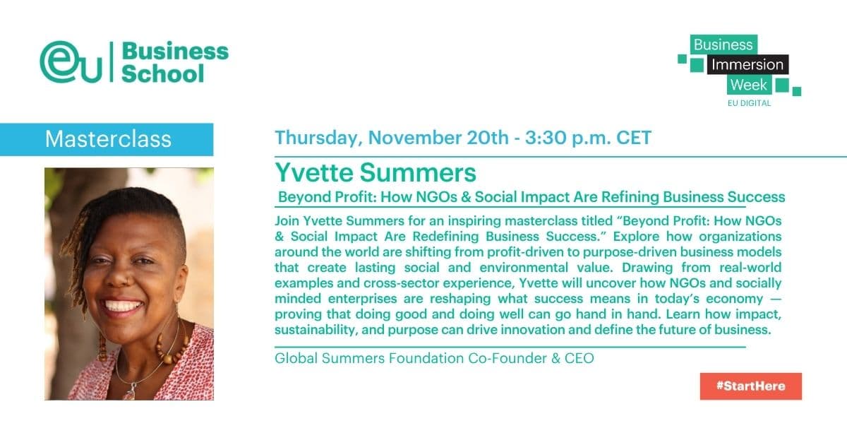 EU Business School Masterclass with Yvette Summers
